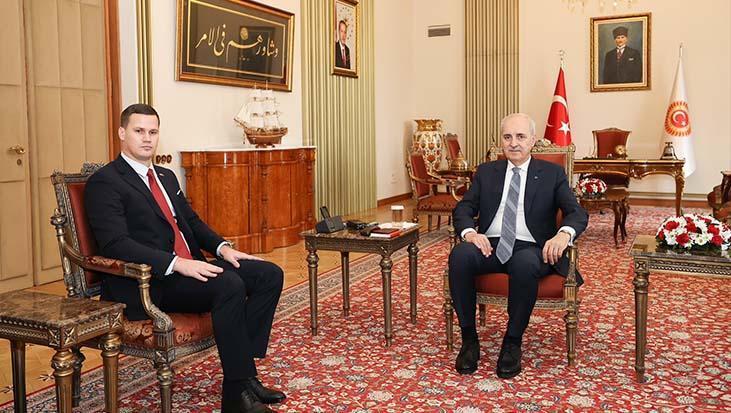 TBMM Başkanı Kurtulmuş, Bosna Hersek Tuzla Kantonu Başbakanı Halilagic'i Ağırladı
