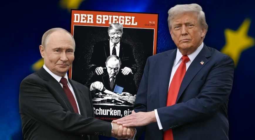 Alman Dergisinden Çarpıcı Kapak: Trump ve Putin Avrupa'yı Hedef mi Alıyor?