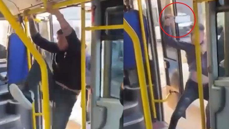 Otobüste Kan Donduran Saldırı: Satırla Dehşet Saçtı