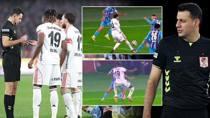 Beşiktaş-Trabzonspor Maçının Tartışmalı Pozisyonları Hakem Trio'da Mercek Altında