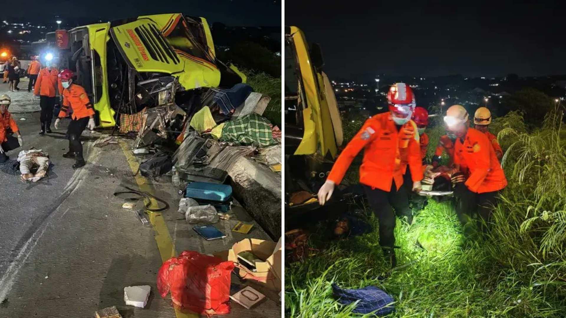 Endonezya'da Gece Yarısı Otobüs Kazası: 16 Can Kaybı, 18 Yaralı