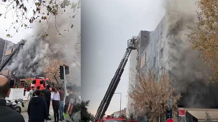 Kadıköy'de Beş Katlı Binada Yangın: Bağdat Caddesi'nde Trafik Durdu