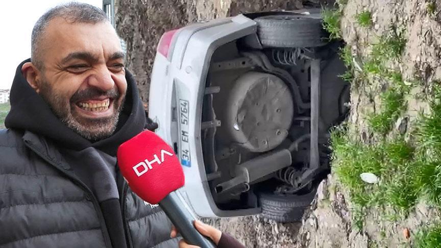 İstanbul'da Sürpriz Obruk: Park Halindeki Otomobil Toprak Altında Kaldı