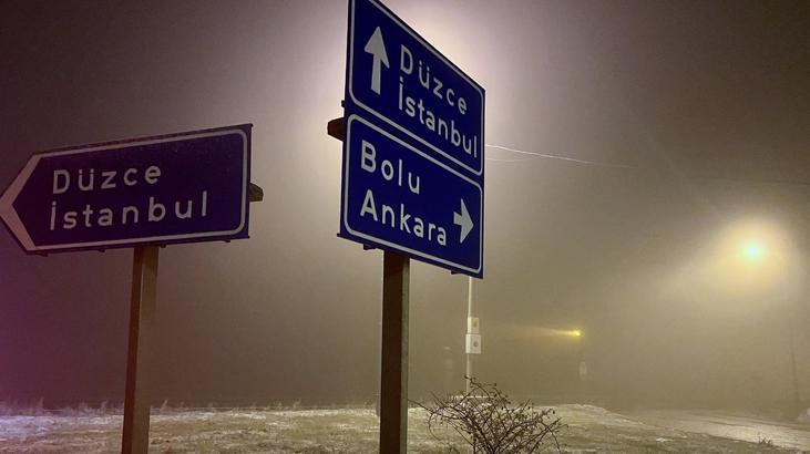 Bolu Dağı'nda Kış Manzaraları: Kar Yağışı Başladı