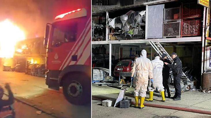 Başakşehir'de Kaporta Dükkanında Korkunç Yangın: Bir Can Kaybı, Bir Yaralı