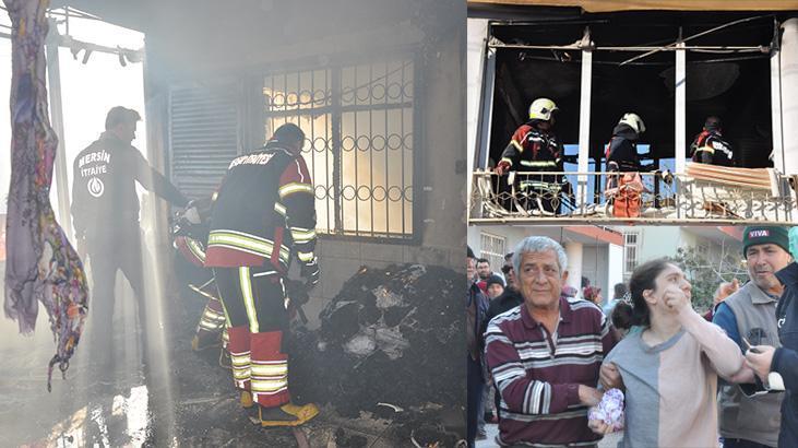 Mersin'de Trajik Yangın: Ekmek Almaya Giden Anne Dönüşünde İki Çocuğunu Kaybetti
