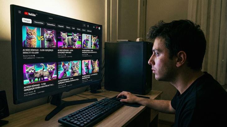 Yapay Zeka İçerikleri Sosyal Medyada Hızla Yayılıyor: YouTube'da Dikkat Çeken Artış
