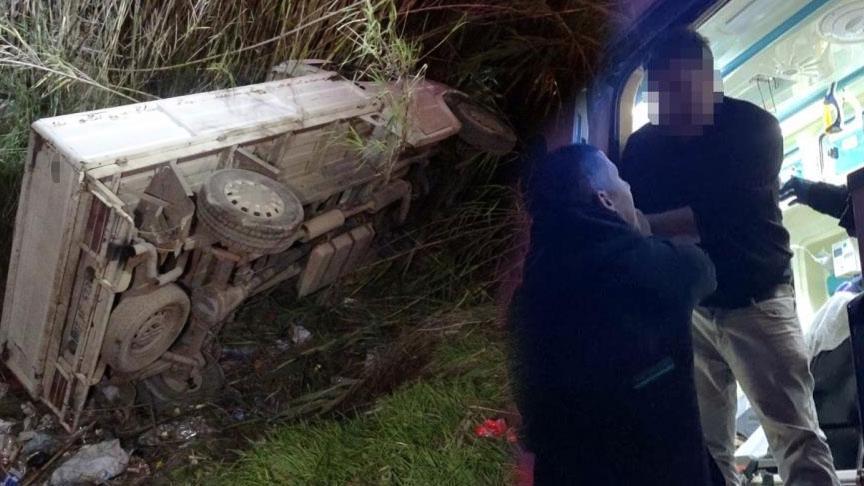 Alkollü Sürücü Kanalda Sıkıştı, Ekipleri Zor Durumda Bıraktı