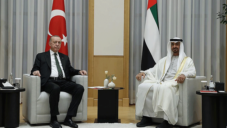 Cumhurbaşkanı Erdoğan ve BAE Devlet Başkanı Al Nahyan'dan Önemli Görüşme