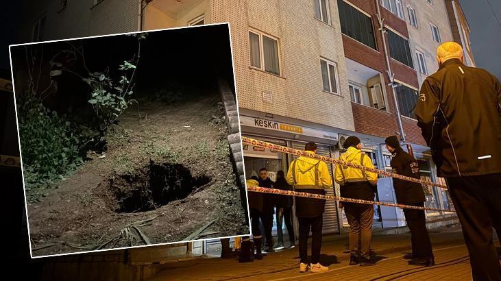 Kocaeli'de Bina Tahliye Edildi: Girişte Oluşan Çukur Tedirginlik Yarattı