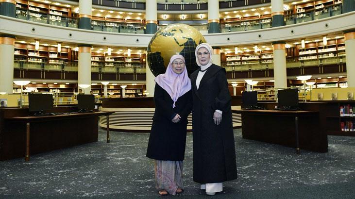 Emine Erdoğan ve Wan Azizah İsmail'den Kültür ve Sanat Buluşması