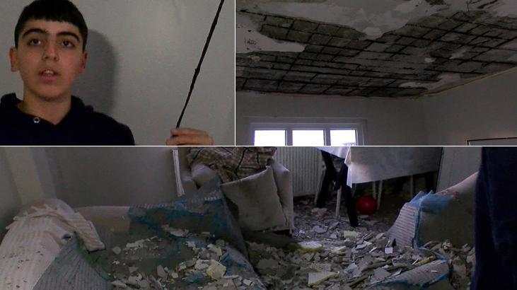 Esenler'de Bir Dairede Tavan Çöktü: Aile Saniyelerle Kurtuldu