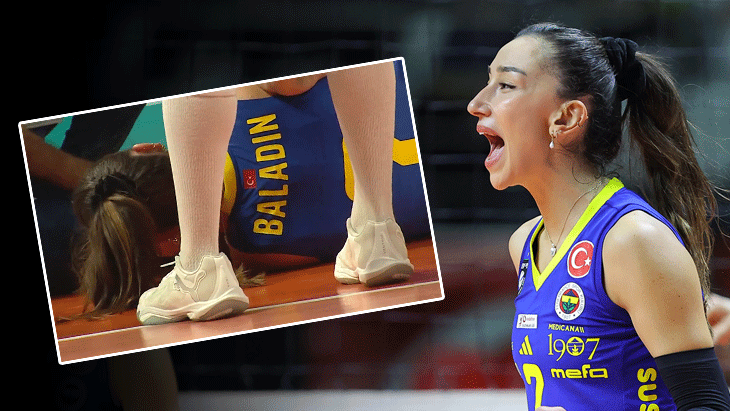 Fenerbahçe'de Voleybol Sahasında Talihsiz An: Hande Baladın Sakatlandı