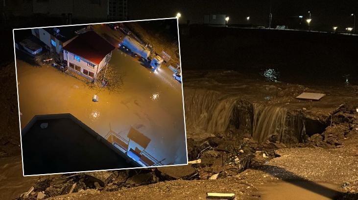 Adana'da Şiddetli Yağış Hayatı Felç Etti: Yollar Göl Oldu, İstinat Duvarı Yıkıldı