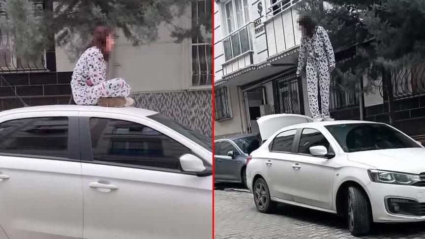 Esenyurt'ta Otomobil Üzerinde Hareketli Anlar: Kadın Sinir Krizi Geçirdi