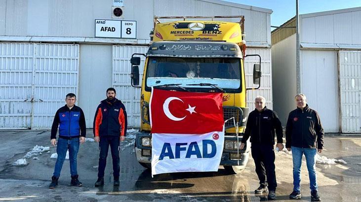 Türkiye'den Aynularab'a 11 TIR İnsani Yardım Gönderildi