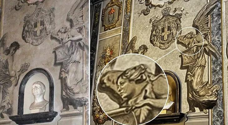 İtalya'da Tarihi Freskteki Yüz, Başbakan Meloni'yi Andırınca Ortaya 'Melek Krizi' Çıktı