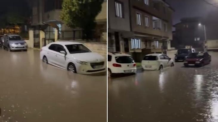 Bursa'da Şiddetli Yağış Hayatı Felç Etti: Yollar Kapandı, Ev ve İş Yerleri Sular Altında Kaldı
