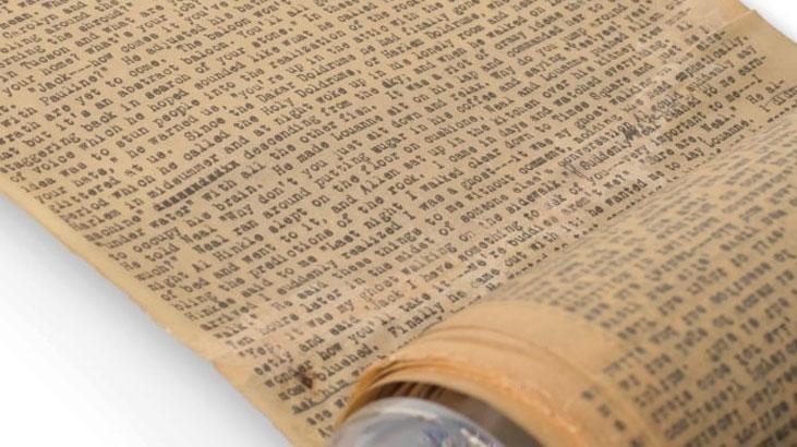 Jack Kerouac'ın Efsanevi Romanı İçin Tarihi Rulo Müzayedede