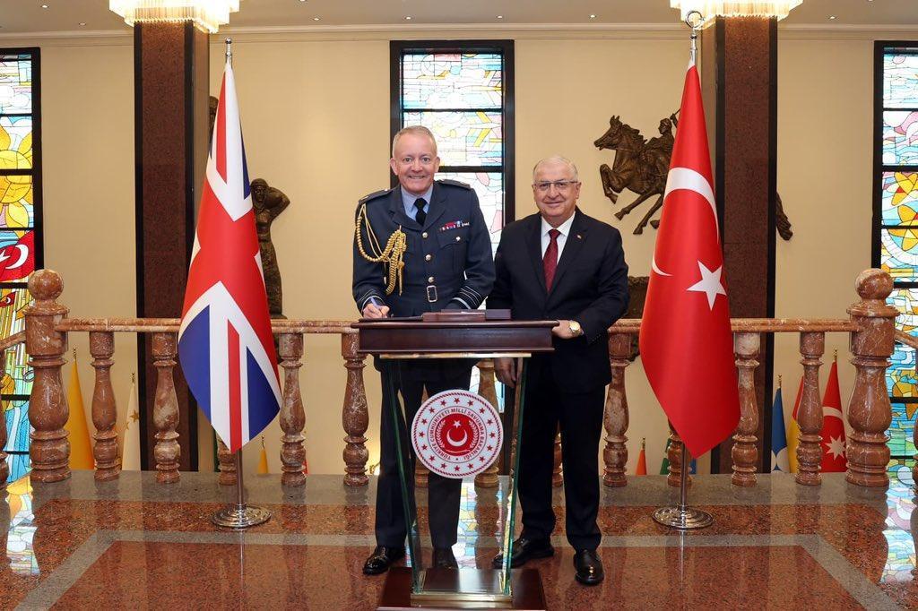 Milli Savunma Bakanı Güler, İngiliz Genelkurmay Başkanı Knighton'ı Ağırladı
