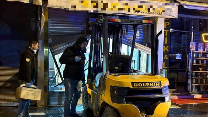 Kayseri'de Kuyumcu Dükkanına Akıl Almaz Soygun: Forkliftle Kepenk Kırıldı