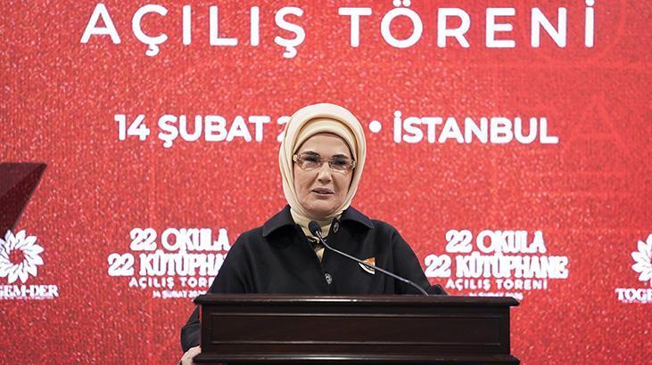 Emine Erdoğan'dan Kütüphaneler Vurgusu: "Okumayı Öğrenmek Özgürlüktür"