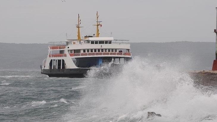 Güney Marmara'da Hava Muhalefeti Feribot Seferlerini Vurdu