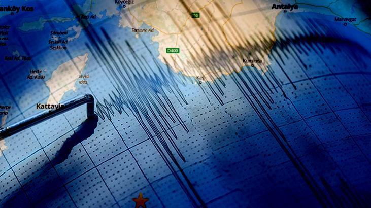 Antalya'da 4.5 Büyüklüğünde Deprem