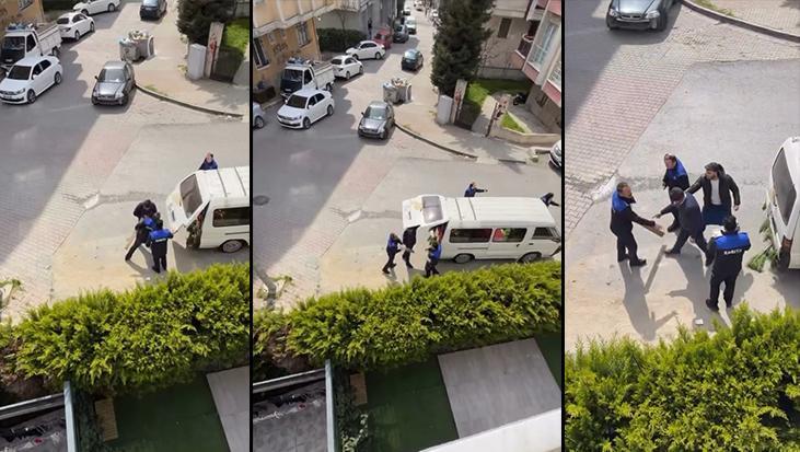 Beylikdüzü'nde Zabıta ve Seyyar Satıcı Arasında Gerginlik Kamerada: "Kafama Neden Vuruyorsun?"